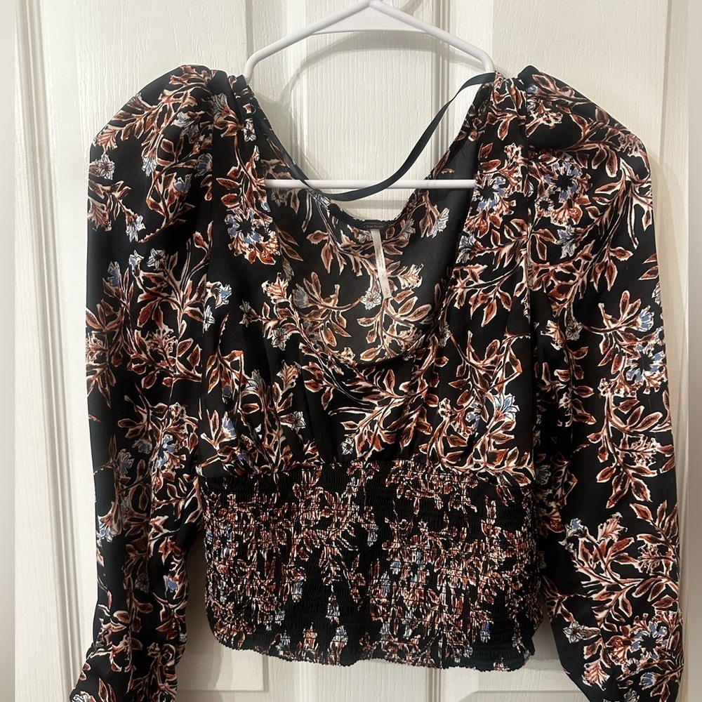 Free People Santiago Print Blouse, size small - Picture 2 of 7